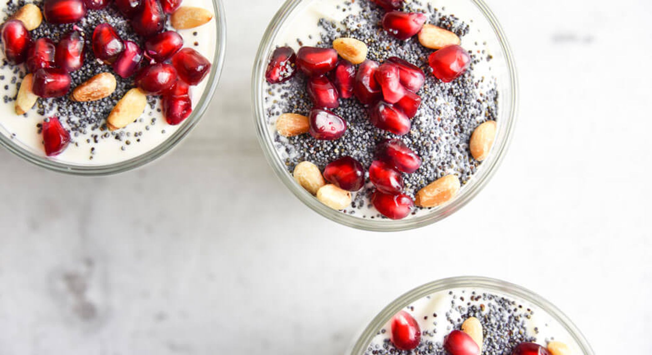 Budwig Creme mit Granatapfel und Mohn