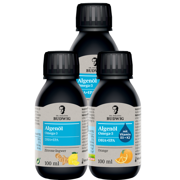 Omega-3 Algenöl 3er-Pack