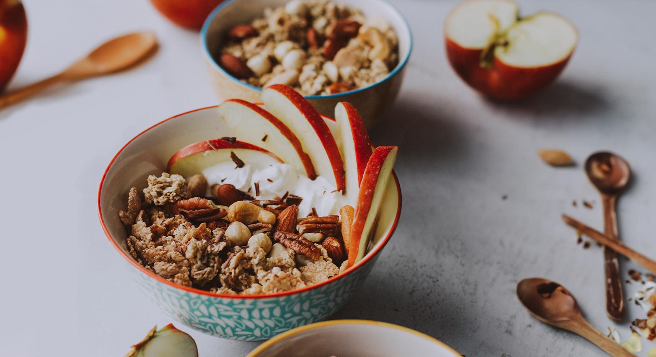 Porridge mit Apfel