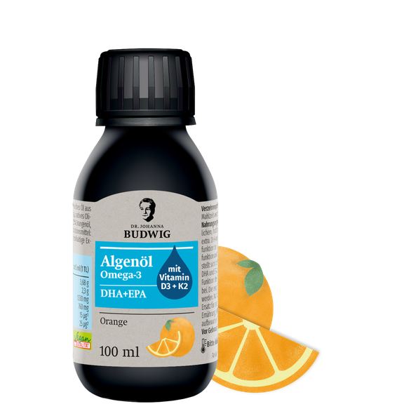 Omega-3 Algenöl Orange