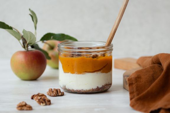Budwig Creme mit Kürbis-Apfel-Karamell 