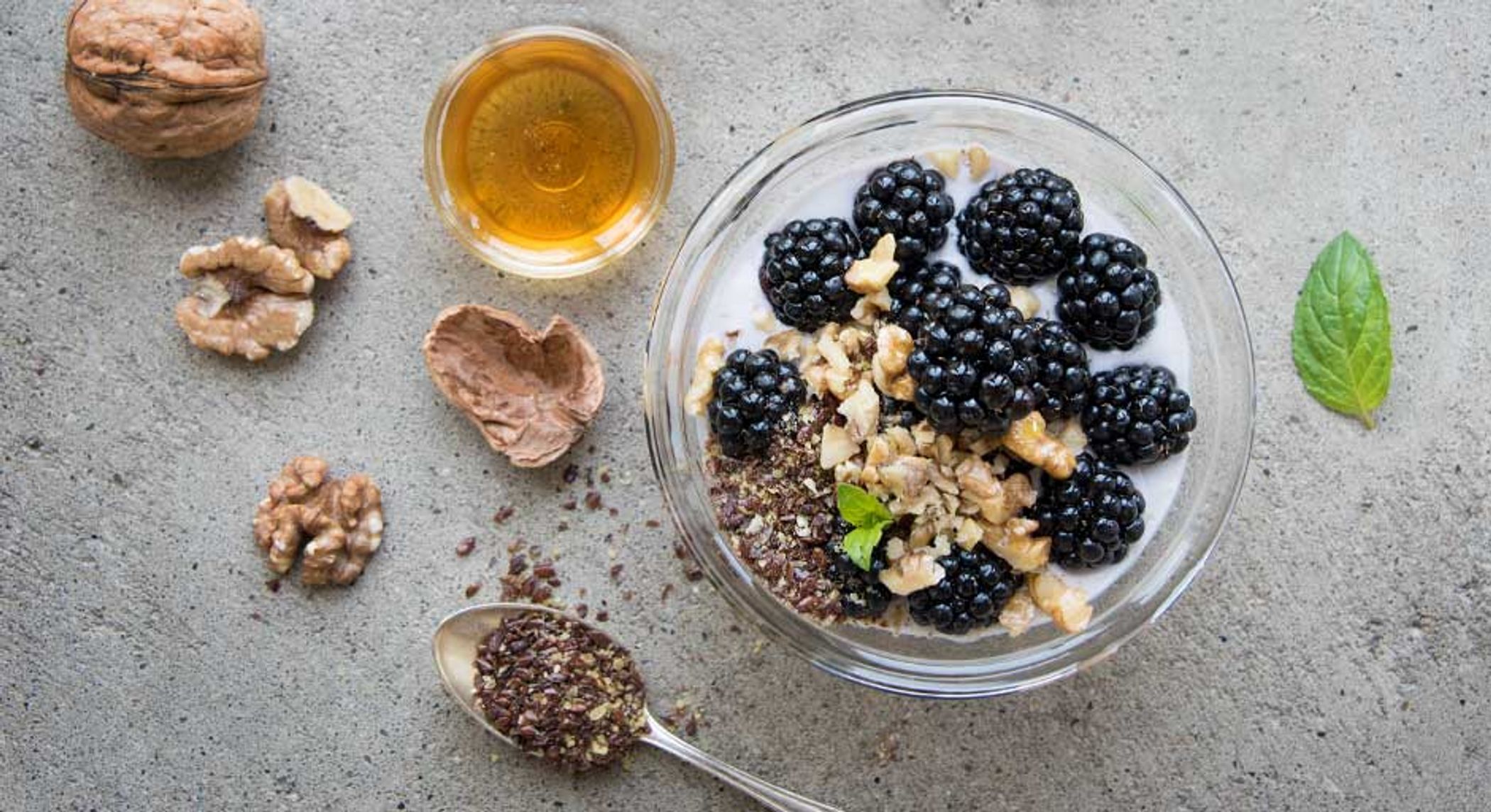 Budwig Creme mit Brombeeren