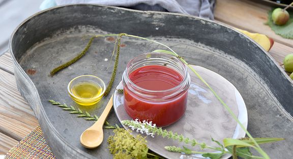 Rote-Bete-Saft mit Dr. Budwig Omega-3 Leinöl